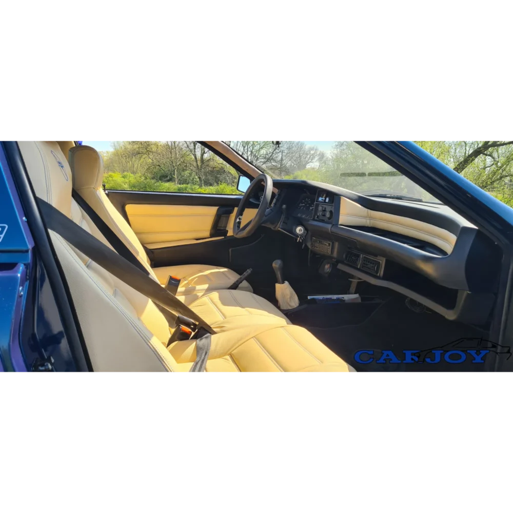 18010E - Interior Set Cream Leather With Blue Embroidery - Matra Murena 1.6 - 2.2 - Echange - Image 3