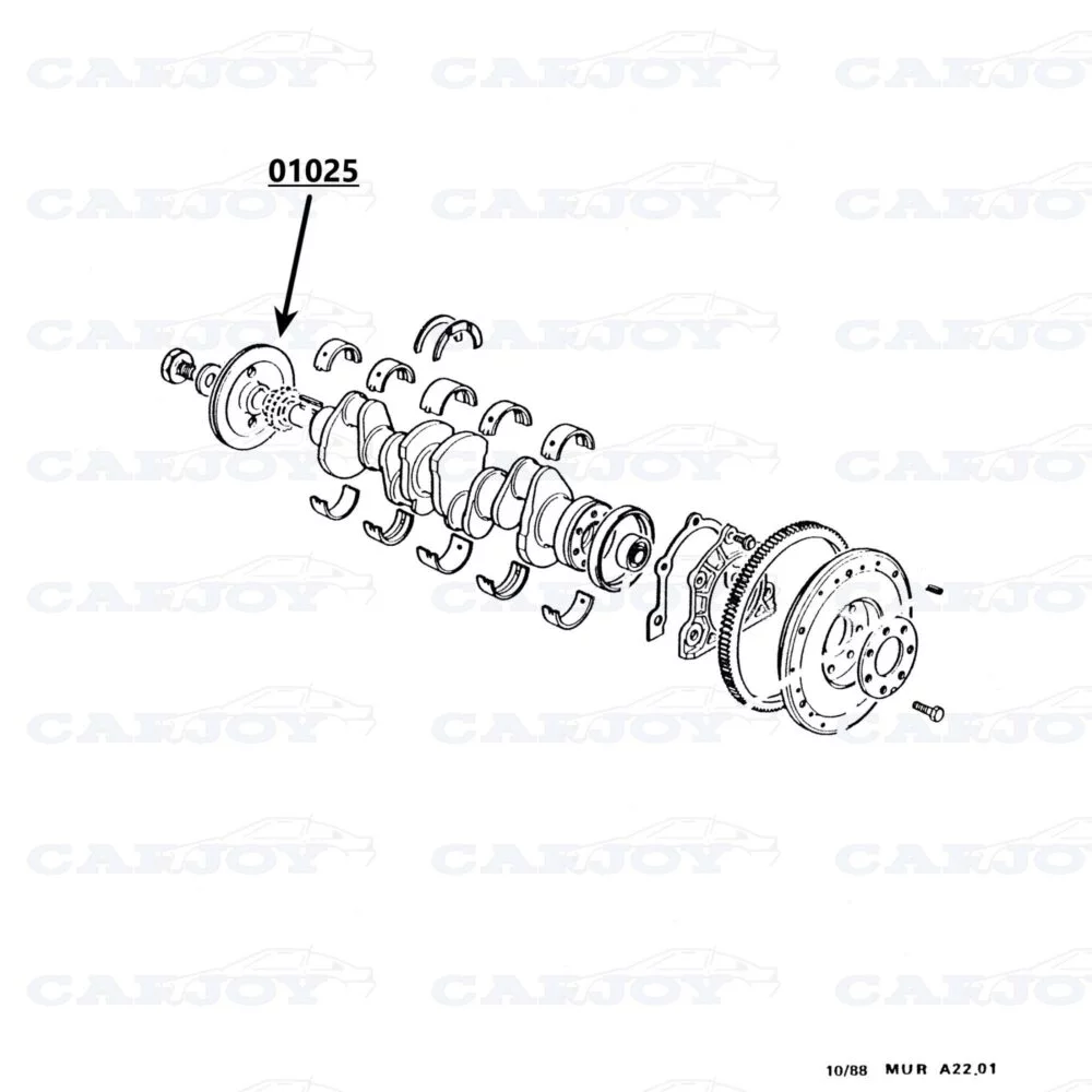 01025 - Murena 1.6 / Bagheera Veivakselskive