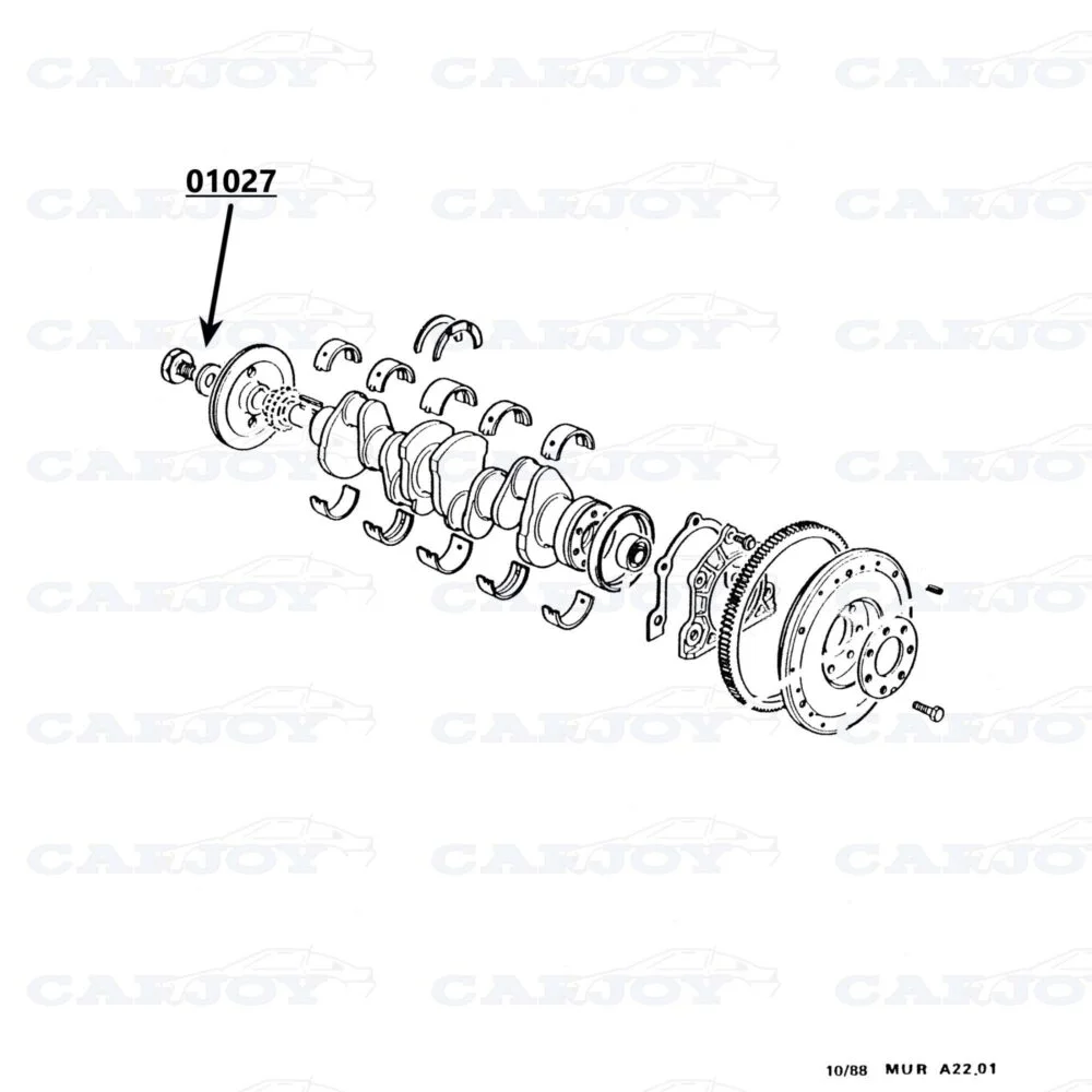 01027 - Murena 1.6 / Bagheera Skrue + Skive
