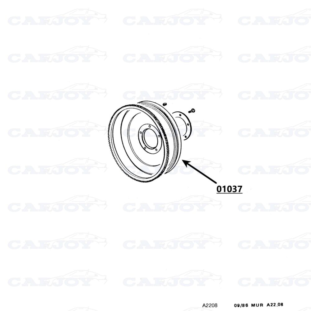 01037 - Murena 2.2 Flywheel 5 Holes