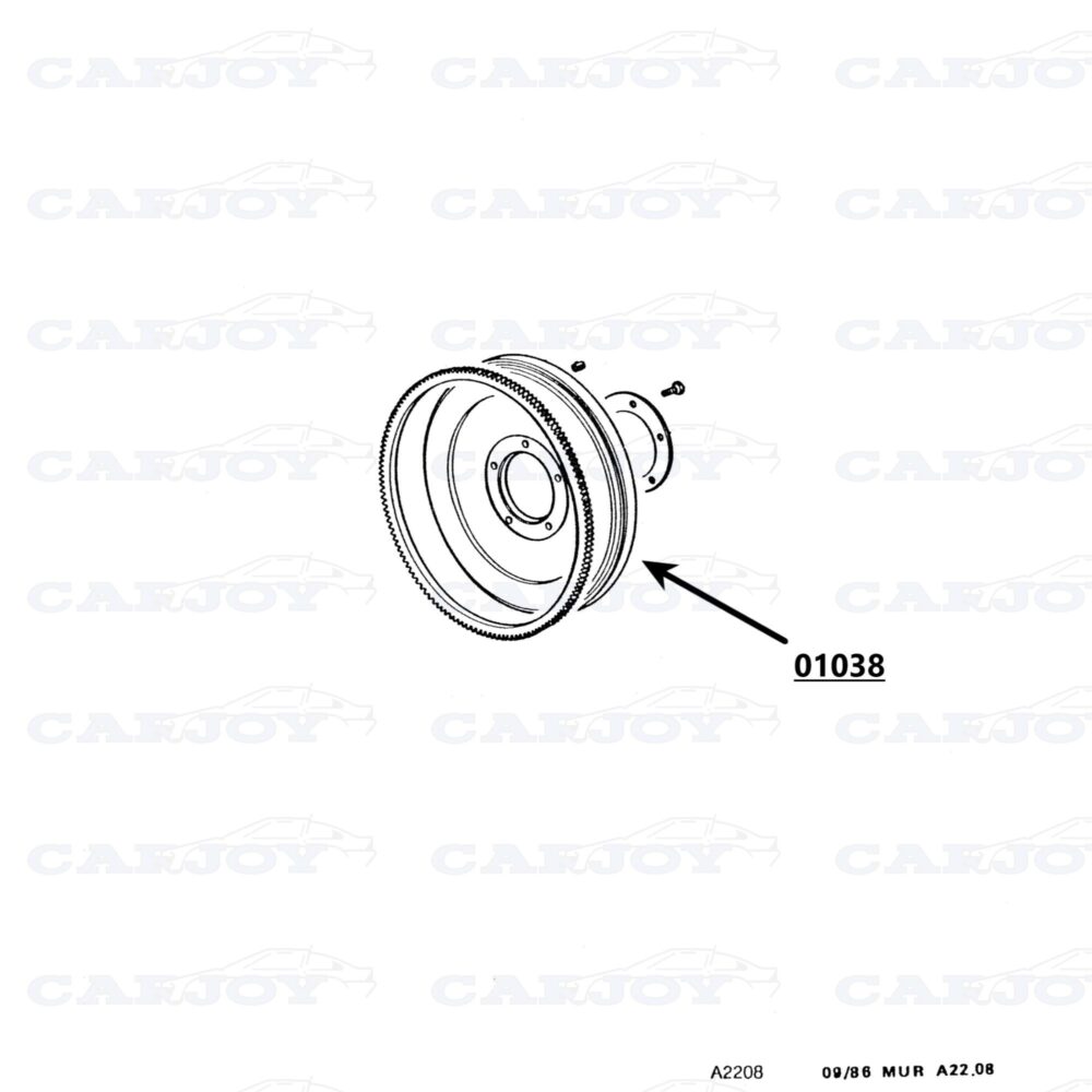 01038 - Murena 2.2 Flywheel 7 Holes