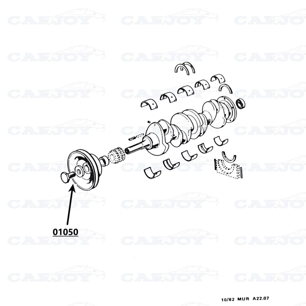 01050 - Murena 2.2 Crackshaft Pulley Bolt