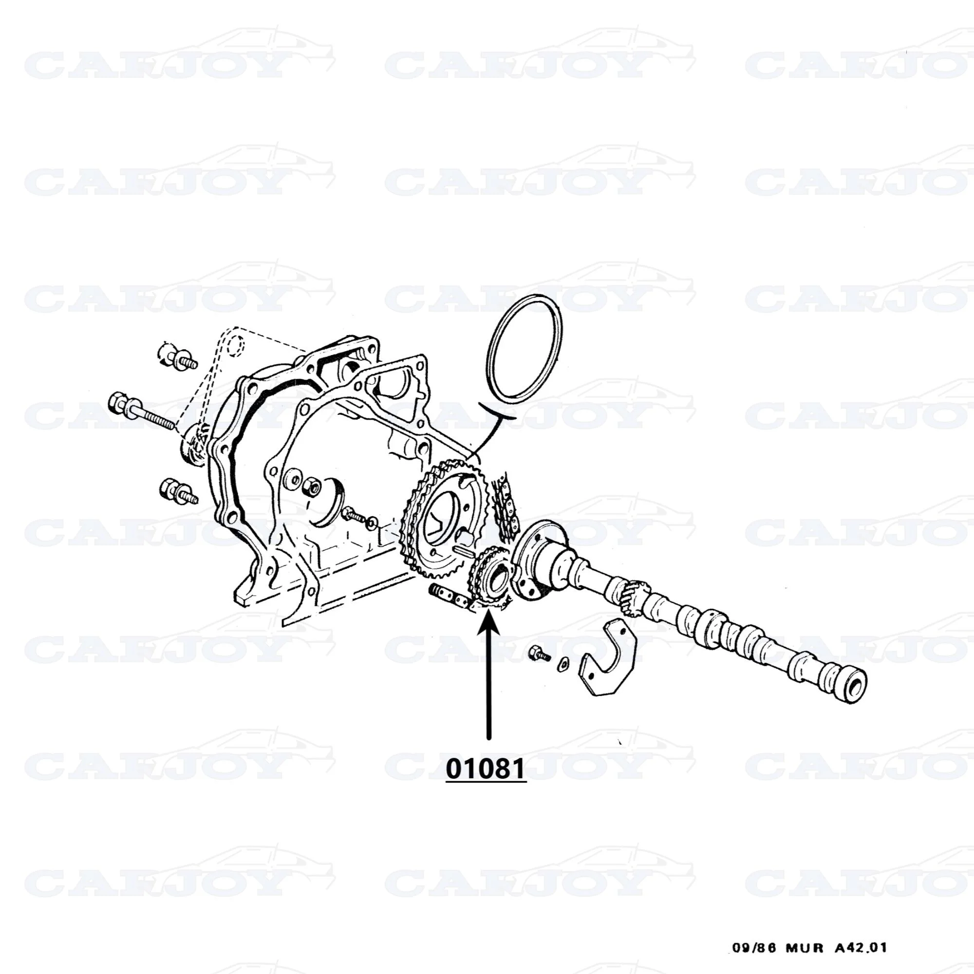01081 - Murena 1.6 / Bagheera Camshaft Sprocket
