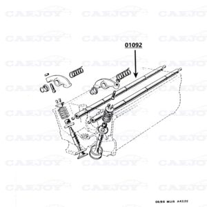 01092 - Murena 2.2 Inlet Rocker Arm Shaft