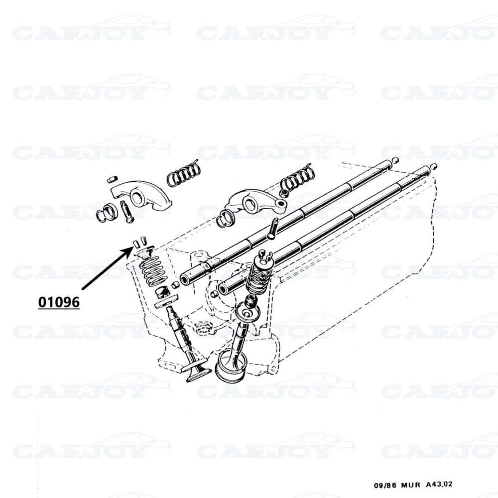 01096 - Murena 2.2 Valve Spring Retainer Key