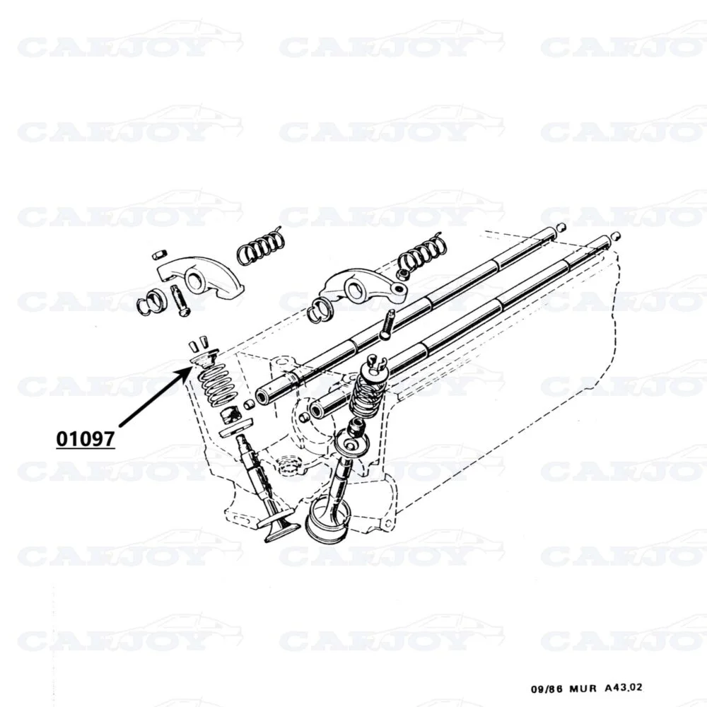 01097 - Murena 2.2 Valve Spring Retainer
