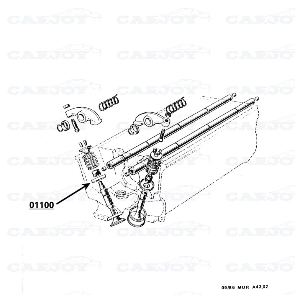 01100 - Murena 2.2 Valve Spring Retainer