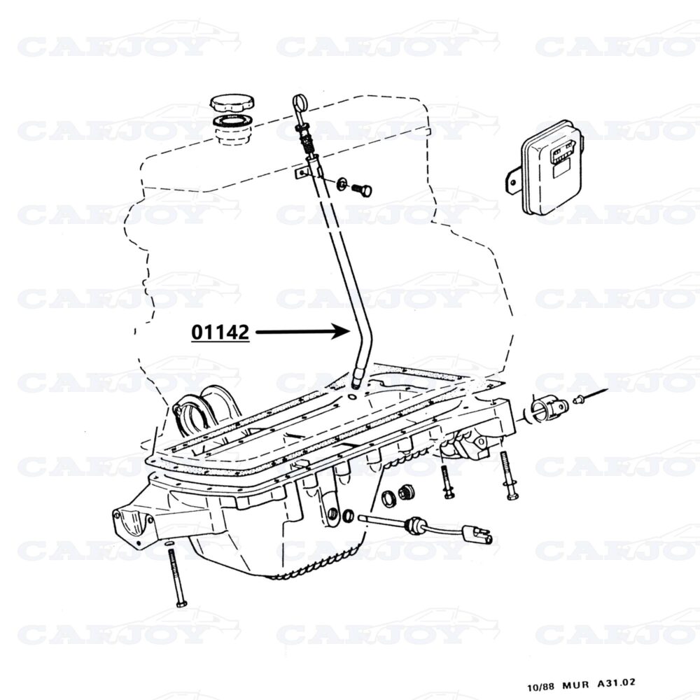 01142 - Murena 2.2 "S" Oil Dipstick Tube