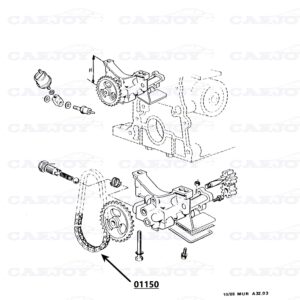 01150 - Murena 2.2 Oil Pump Chain, 44 Links