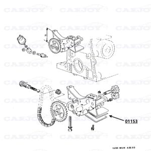 01153 - Murena 2.2 Oil Pump Mesh Filter