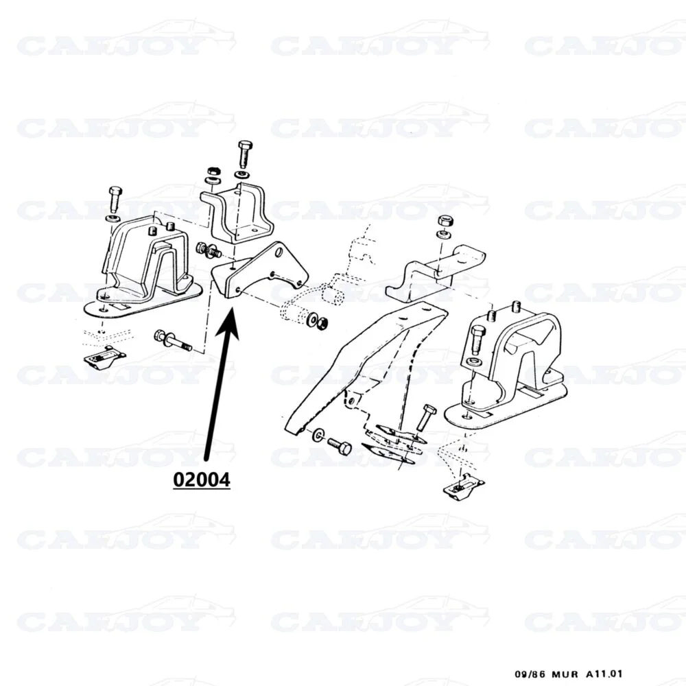 02004 - Murena 1.6 / Bagheera Engine Bracket