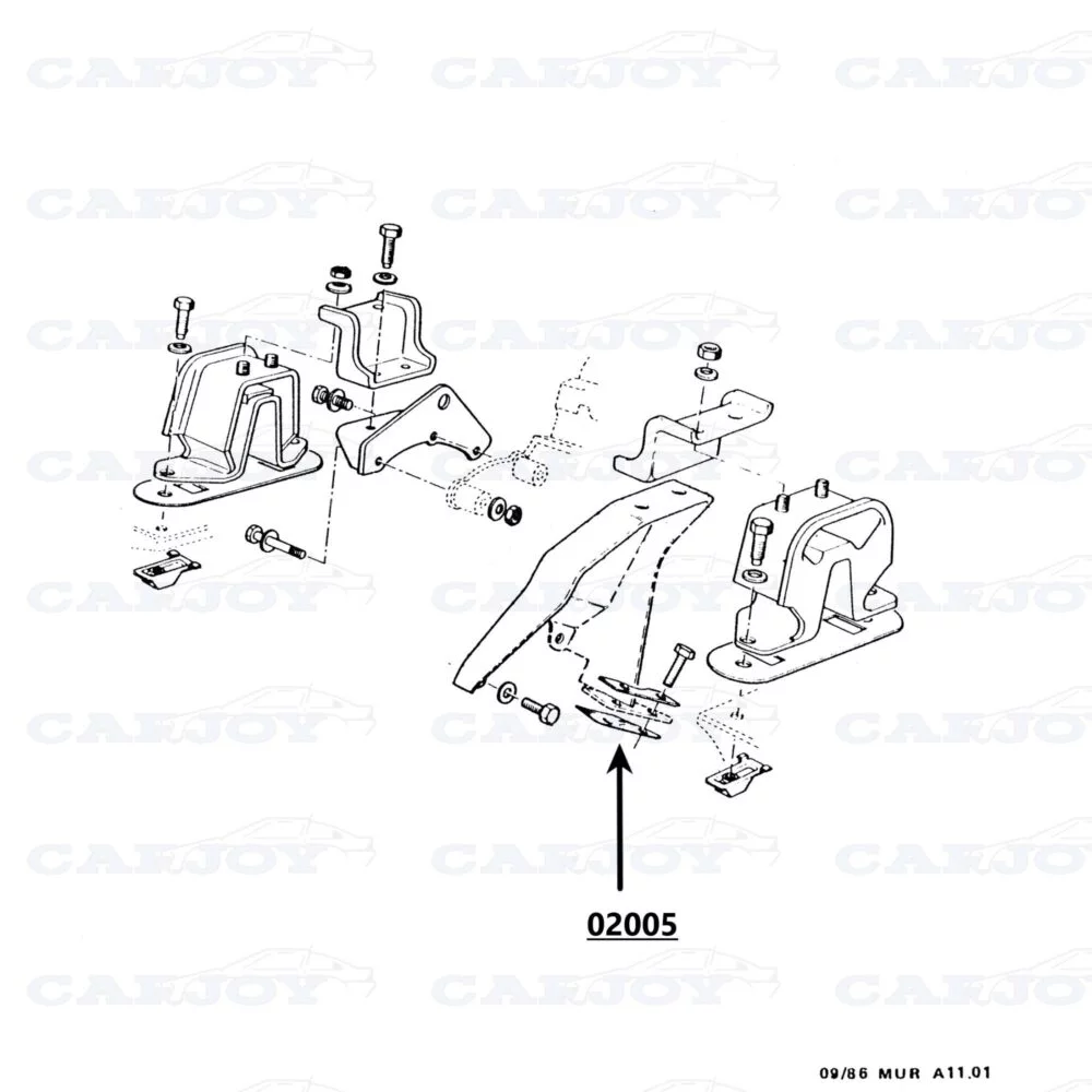 02005 - Murena Gearbox Bracket Gasket