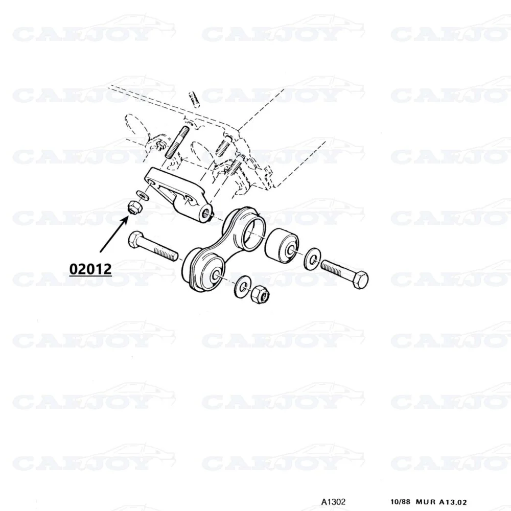 02012 - Murena 2.2 Engine Mount Self-Locking Nut