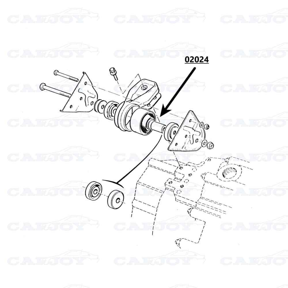 02024 - Murena 2.2 Engine Mount Silentblock - Gearbox Side