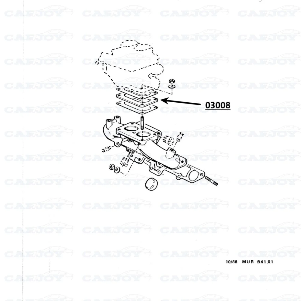03008 - Murena 1.6 Carburetor Spacer Plate