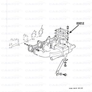 03012 - Murena 2.2 Carburetor Spacer Plate