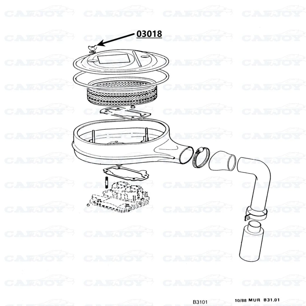 03018 - Murena 1.6 Air Filter Wing Nut