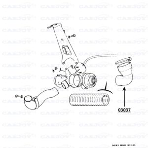 03037 - Murena 2.2 Air Filter Hose