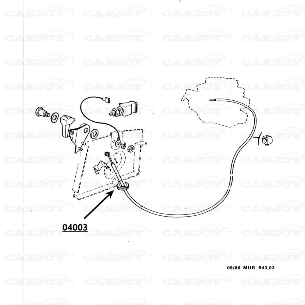 04003 - Murena Rubber Grommet Choke Cable