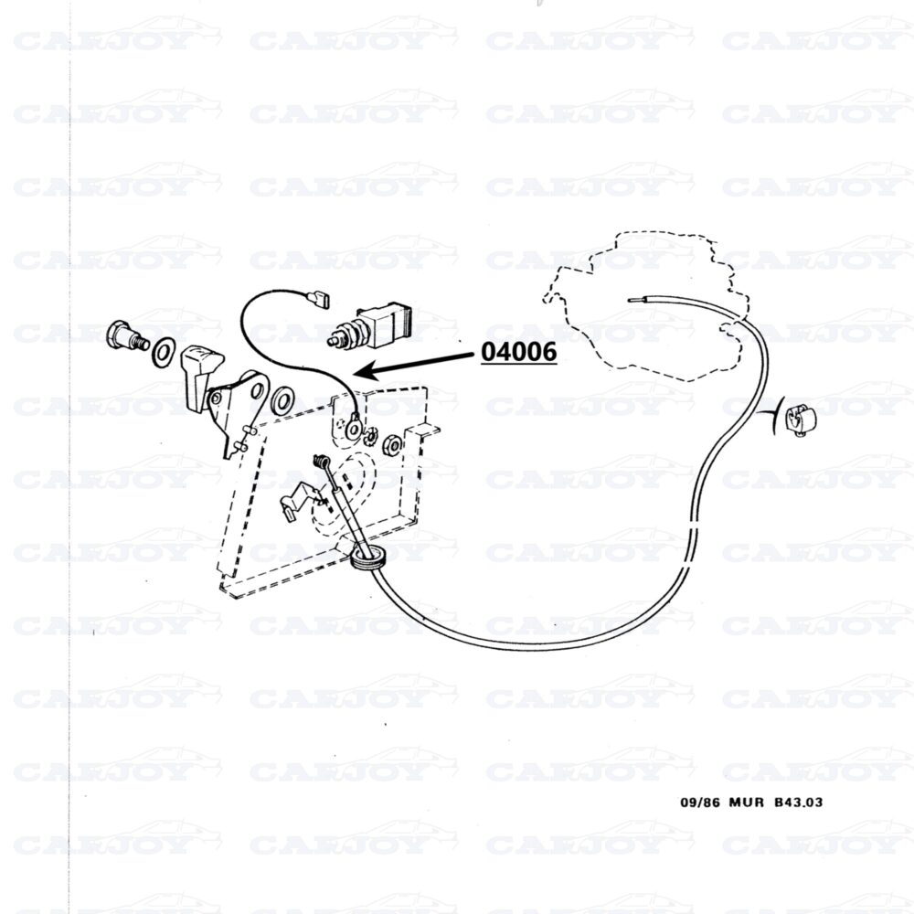 04006 - Murena Choke Cable Contact Switch Connection Cable