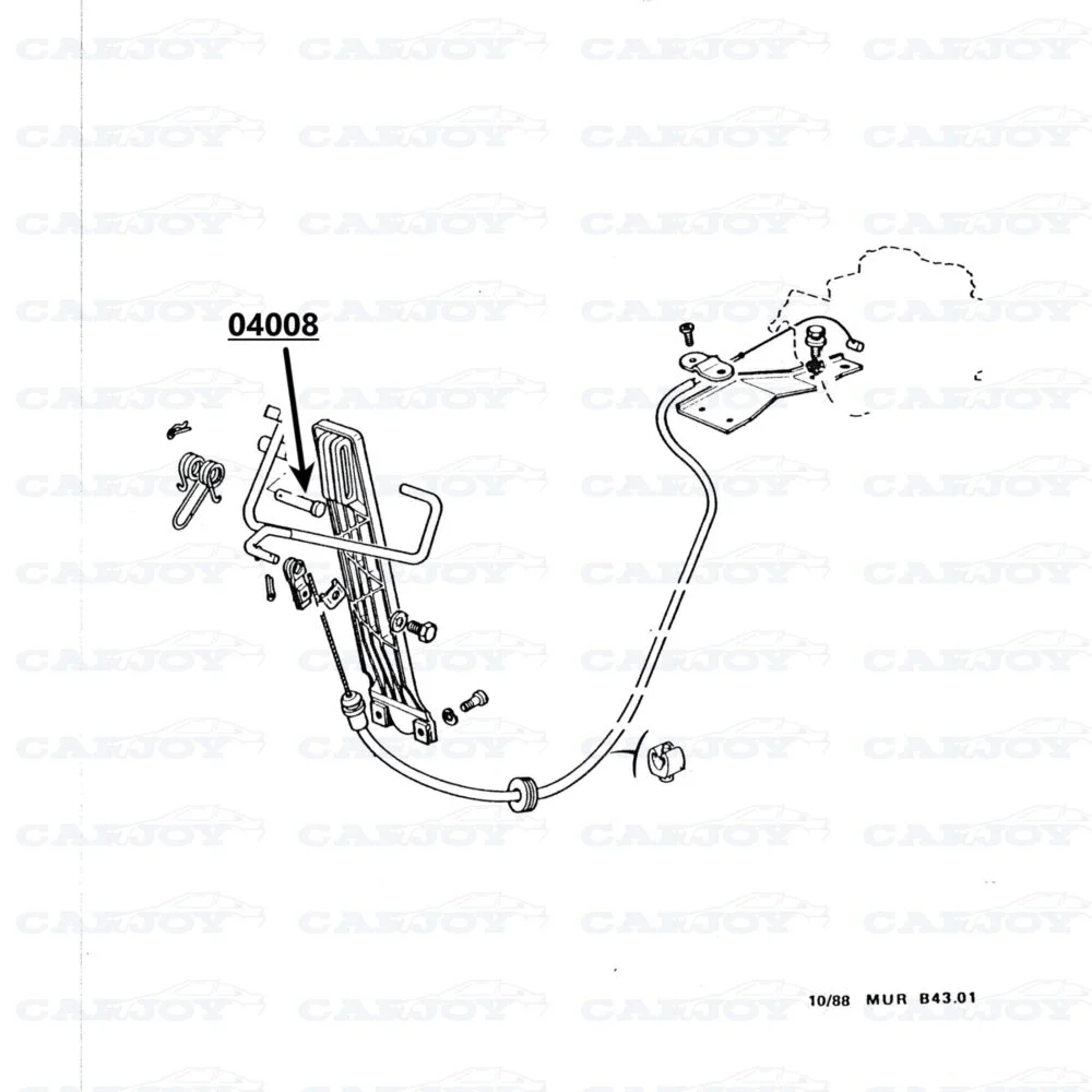 04008 - Murena / Bagheera Gas Pedal Bolt
