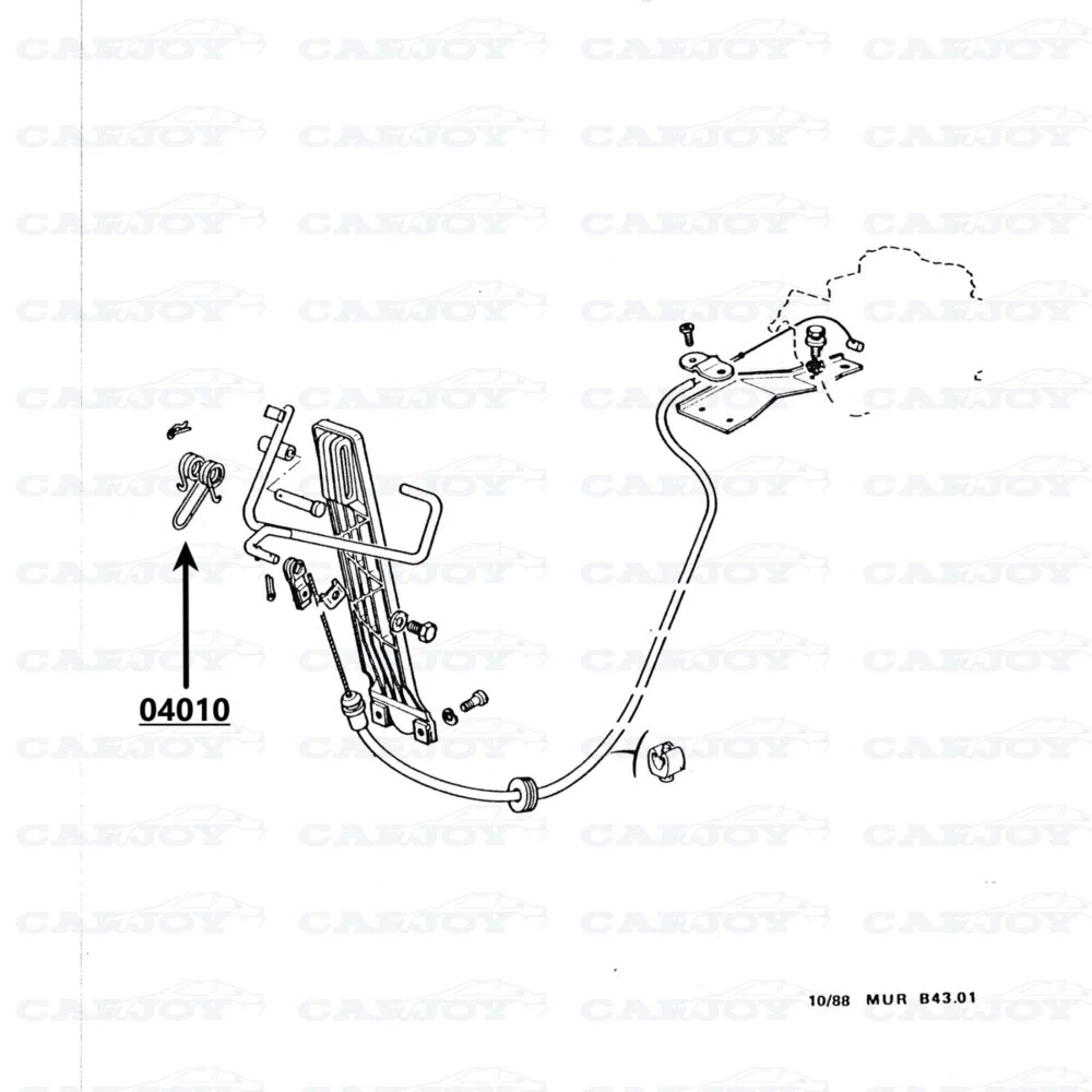 04010 - Murena / Bagheera Gas Pedal Spring