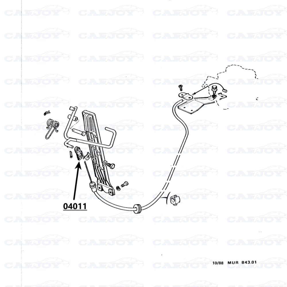 04011 - Murena / Bagheera Throttle Cable Bracket