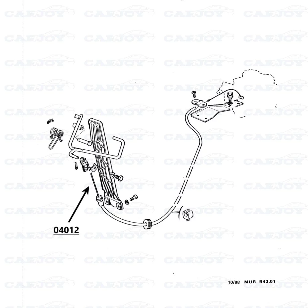 04012 -  Murena 1.6 Inner Throttle Cable Matra