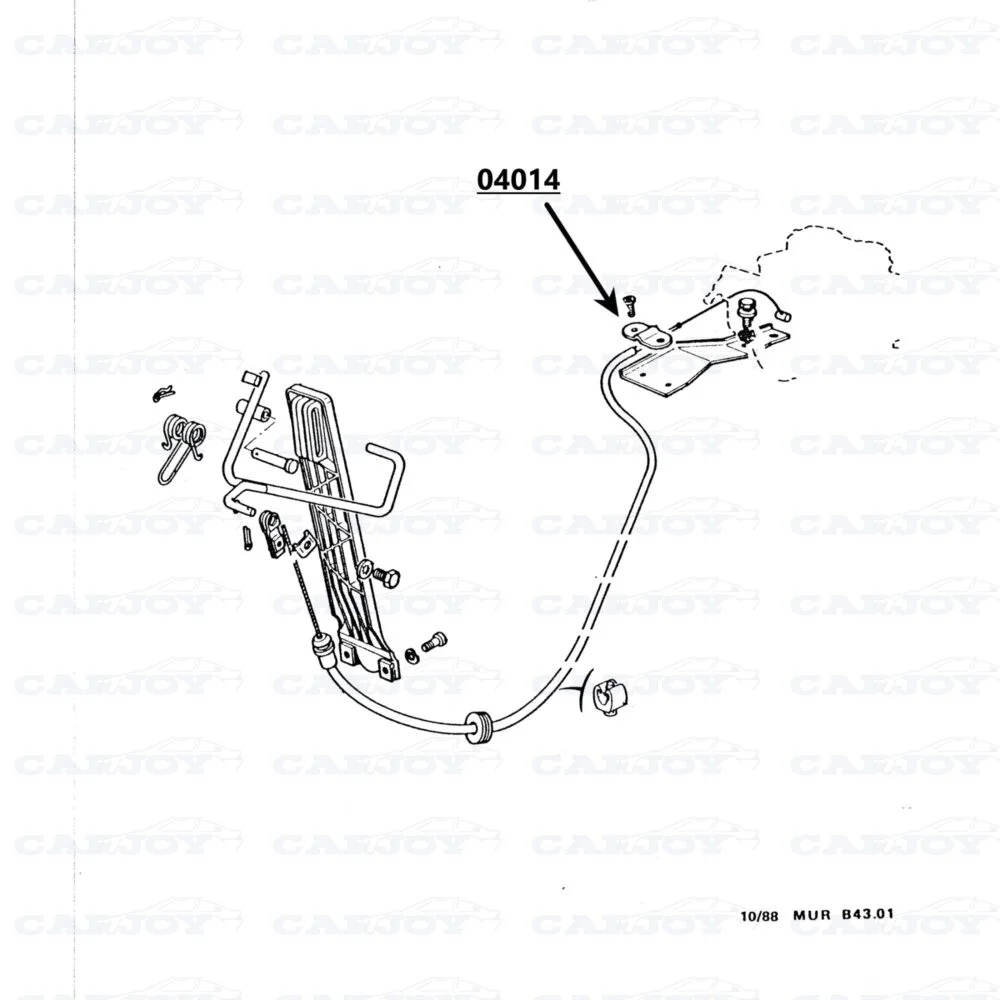 04014 - Murena 1.6 Throttle Cable Bracket