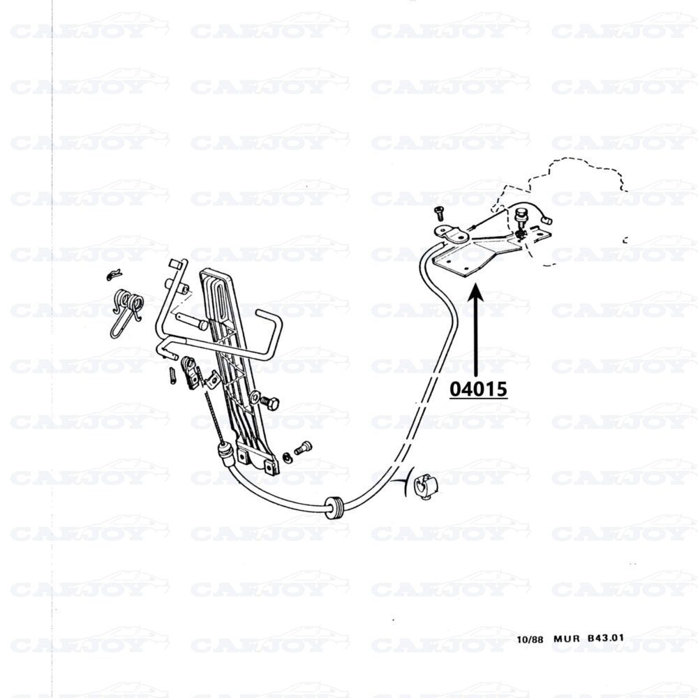 04015 - Murena 1.6 Throttle Cable Retainer Plate