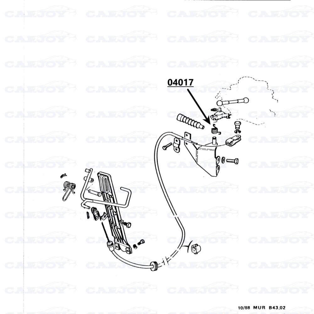 04017 - Murena 2.2 Throttle Return Spring