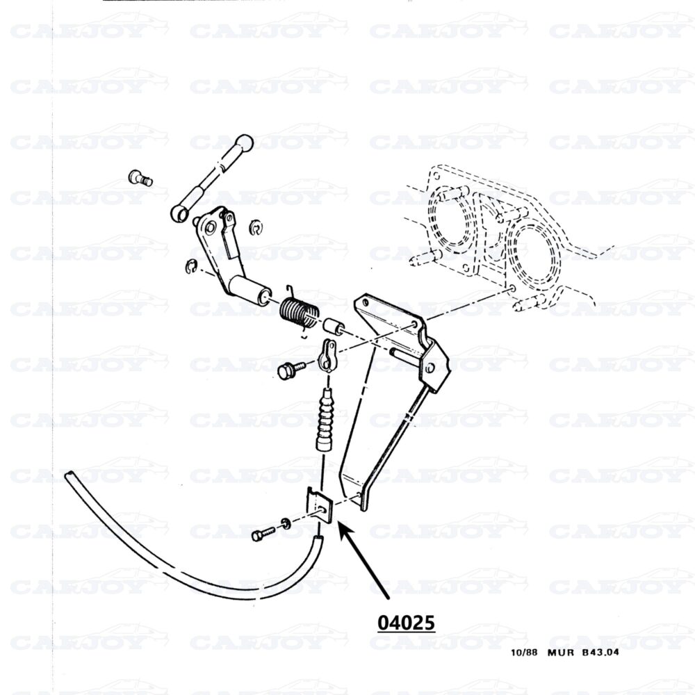 04025 - Murena 2.2 S Throttle Cable Bracket