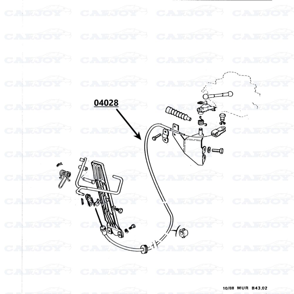 04028 - Murena 2.2 Throttle Cable Sleeve