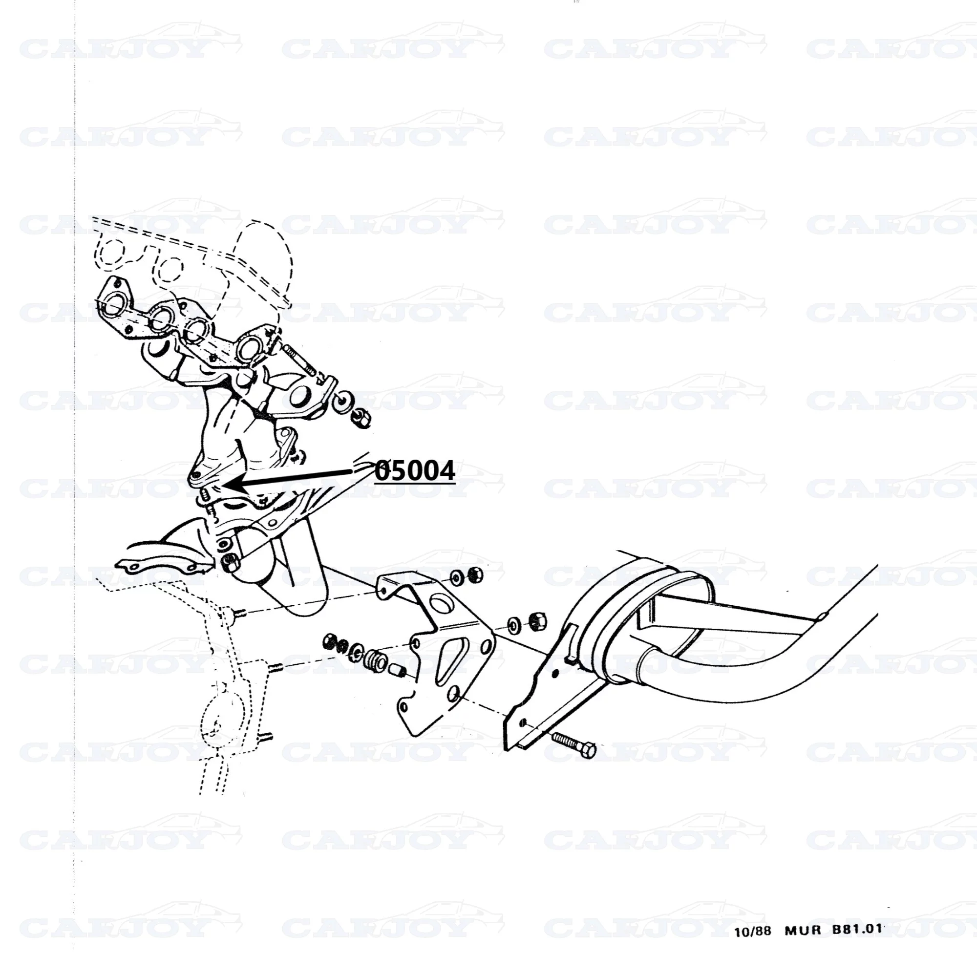 05004 - Murena 1.6 / Bagheera Exhaust Manifold Stud Bolt