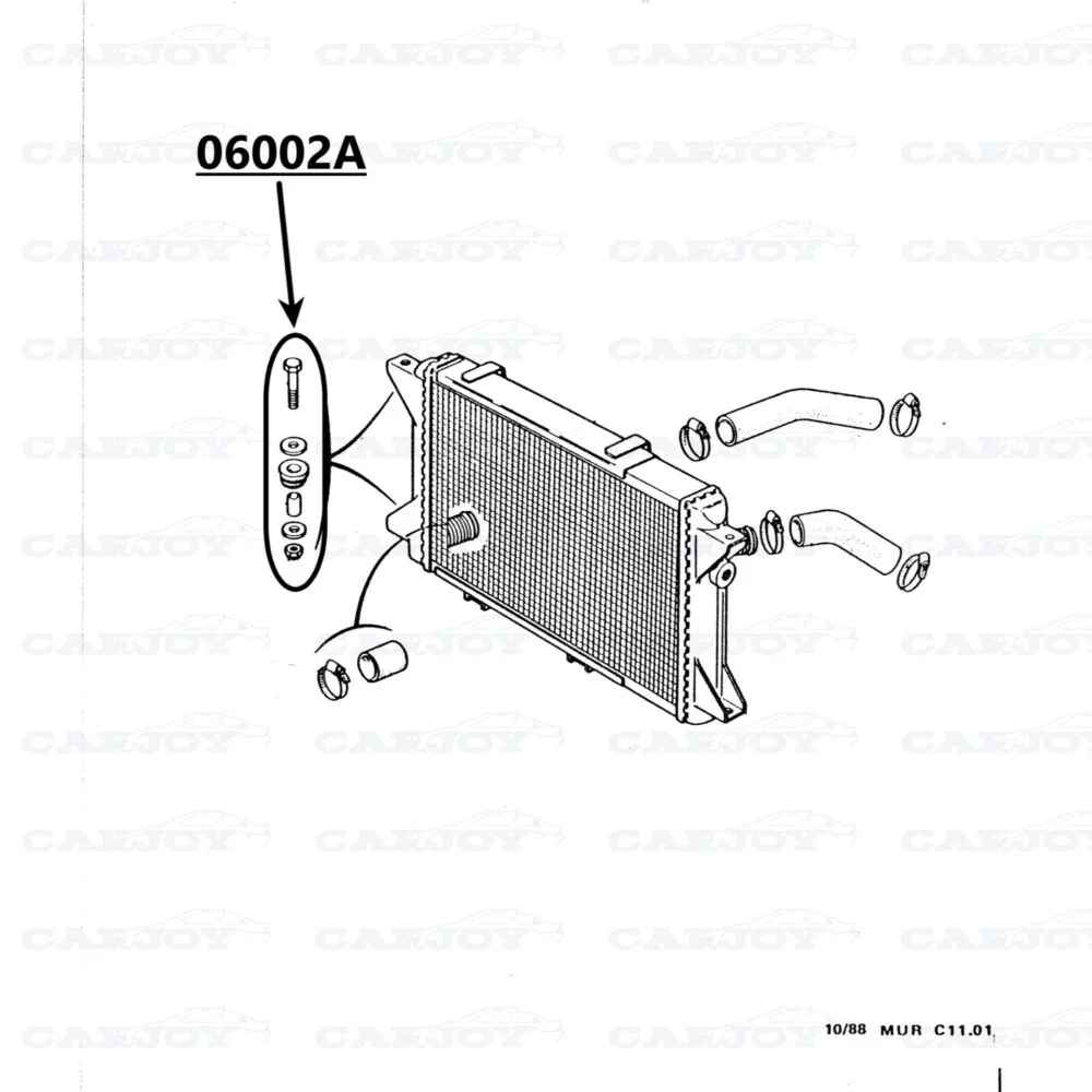 06002A 06002A - Murena Radiator Mounting 1/4