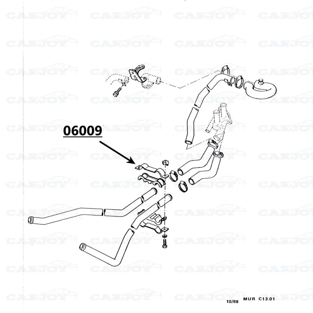 06009 06009 - Murena Bracket For Cooling Pipes (1 Piece)