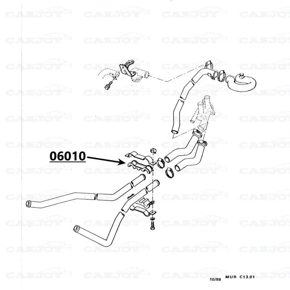06010 06010 - Murena Rubber Bracket For 06009