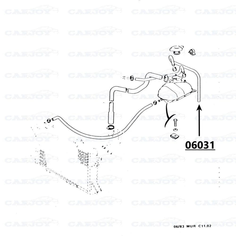 06031 - Murena 1.6 Cooling Hose