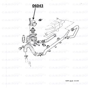 06043 - Murena 2.2 Thermostat Housing Cap - Restored