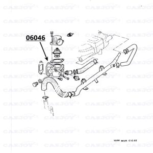 06046 - Murena 2.2 Thermostat Housing - Restored