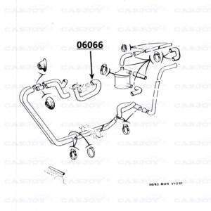 06066 - Murena 1.6 Water Hose - Engine Compartment Heating