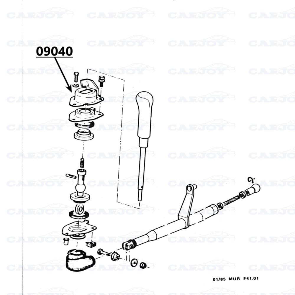 09040 - Murena Gear Lever Mounting Bracket