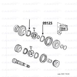 09125 - Synchromess Ring (1St / 2Nd Gear) - 1 Piece