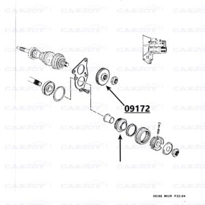 09172 - Murena Gear Wheel With Ball Bearing 28X67X28,2
