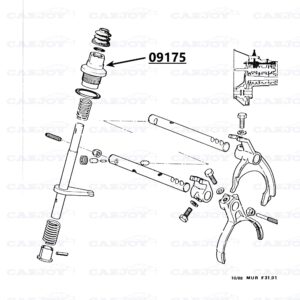 09175 - Murena Shifting Rod Screwed Connection New