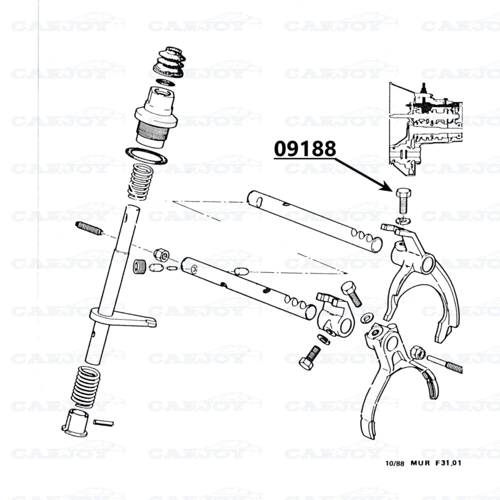 09188 - Murena Bolt For Shift Fork