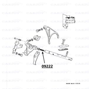 09222 - Murena Gearbox Shaft Bolt