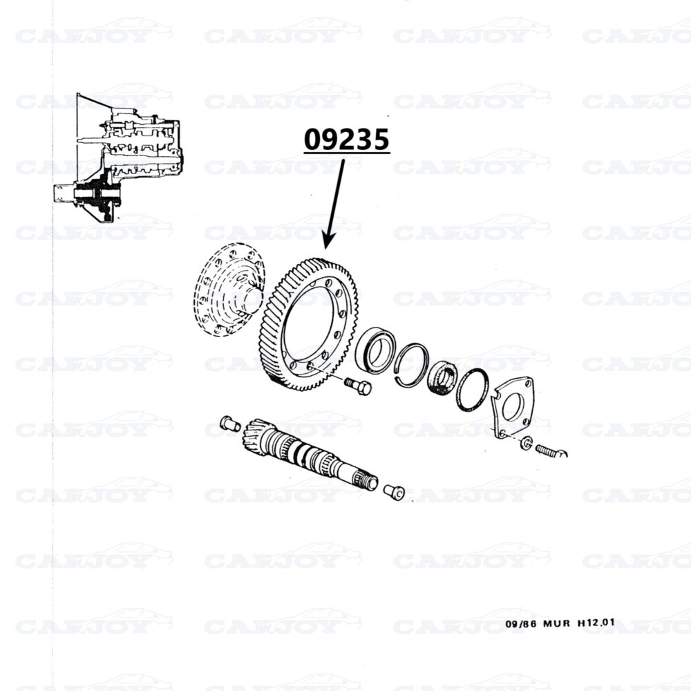 09235 - Murena 2.2 Differential Gear 14 X 61