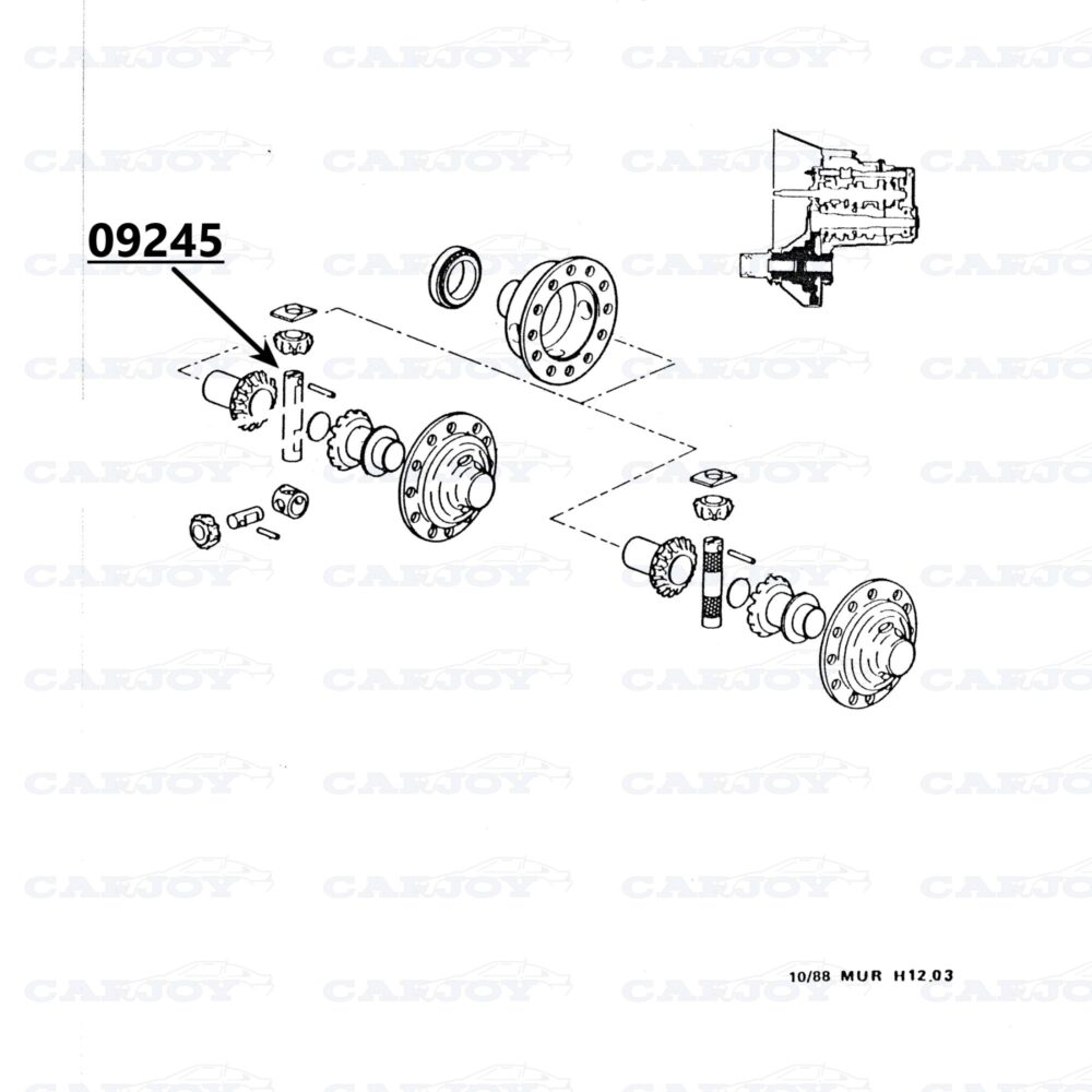 09245 - Murena Differential Shaft