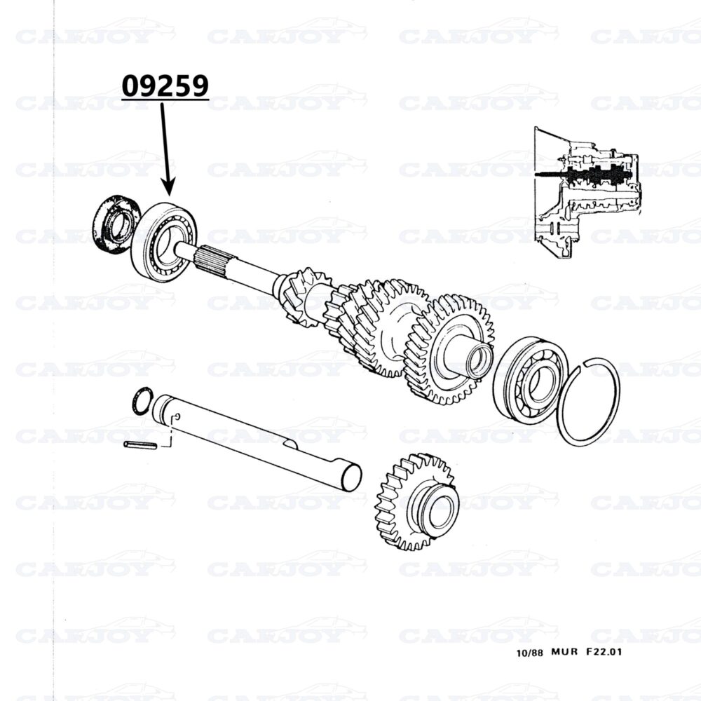 09259 - Murena Transmission Bearing